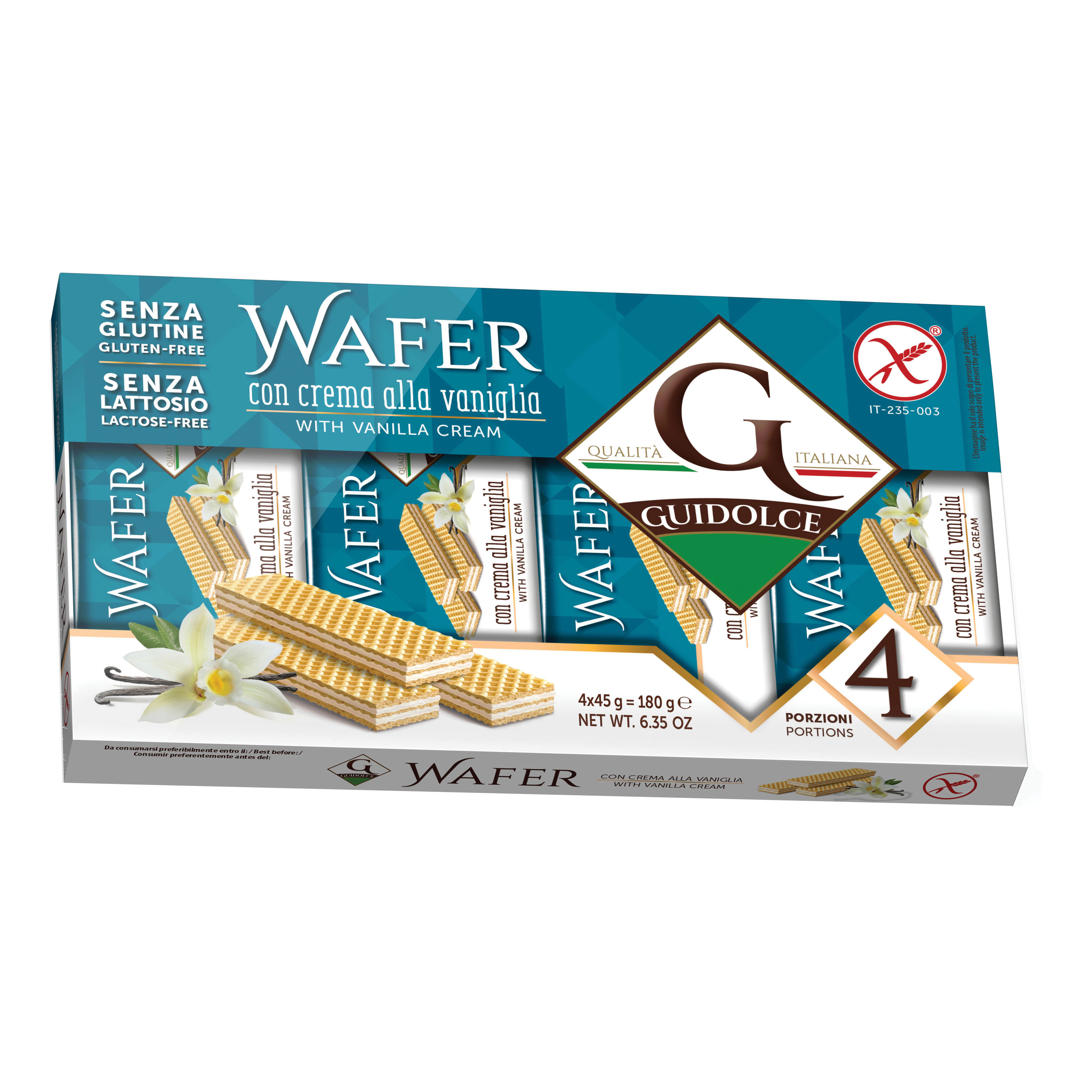 WAFER CREMA VANIGLIA 4X45G