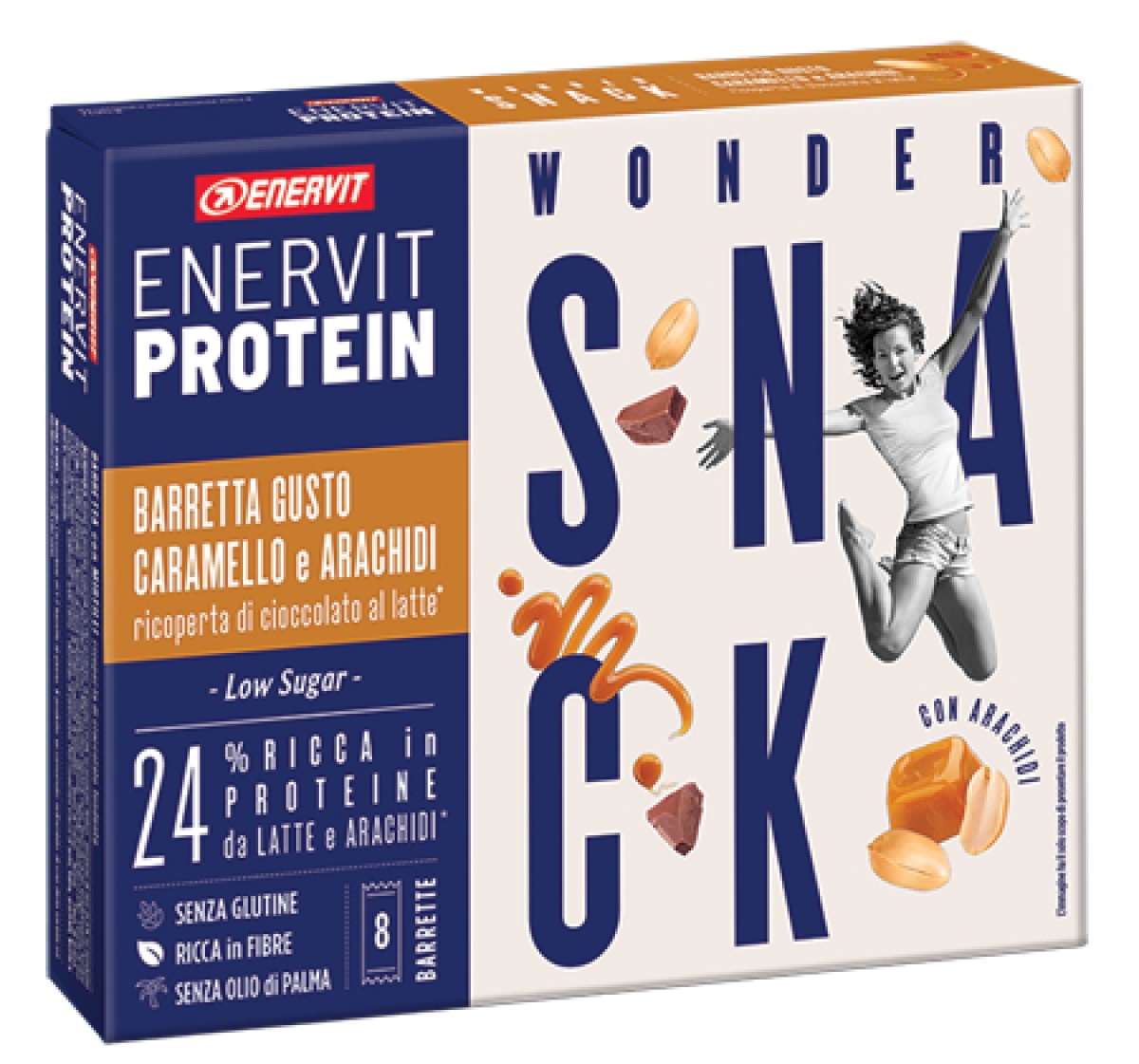 ENERVIT PROTEIN SNACK CAR 8BAR