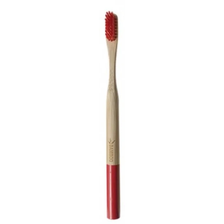 SPAZZOLINO BAMBOO SET M ROSSO
