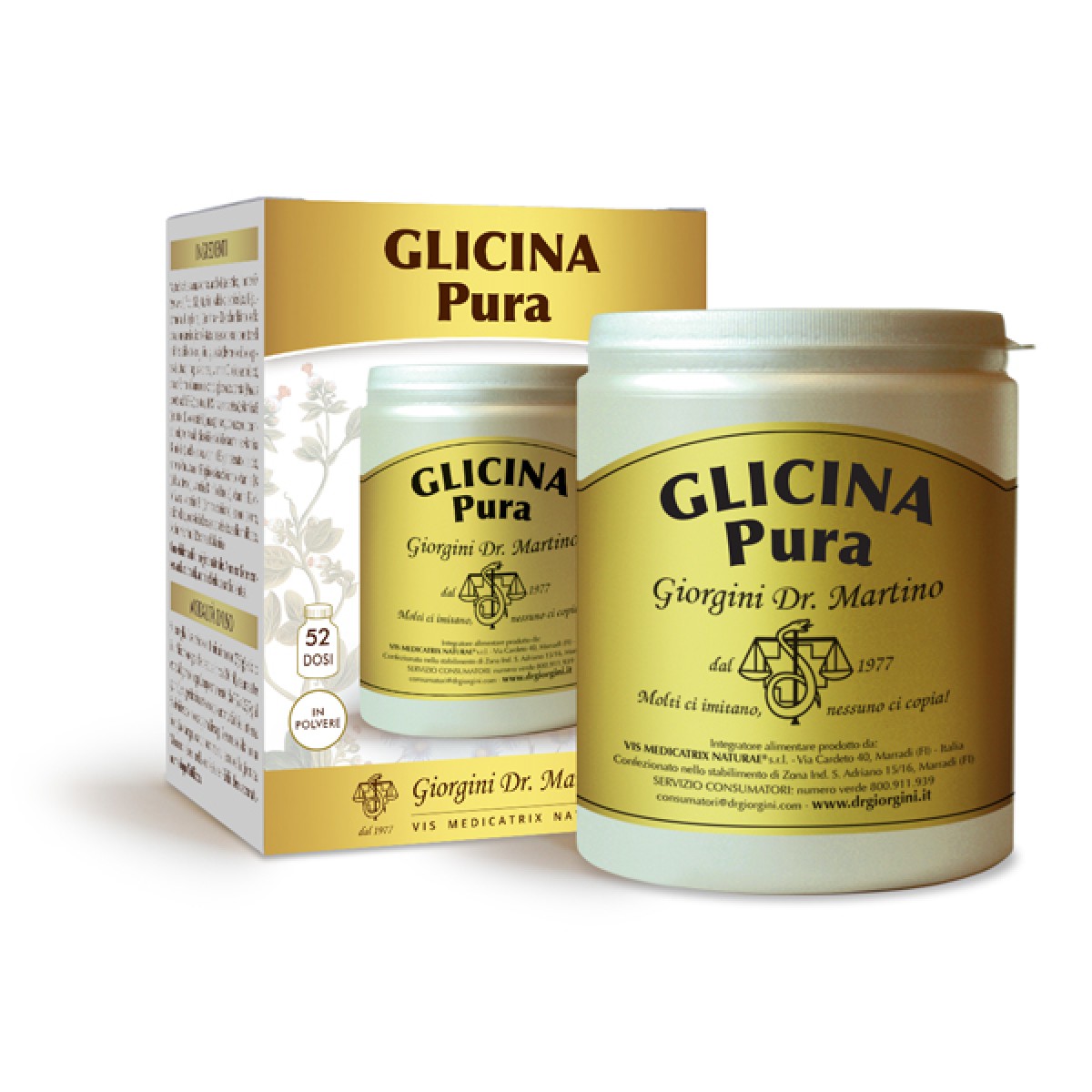 GLICINA PURA POLVERE SOLUB250G