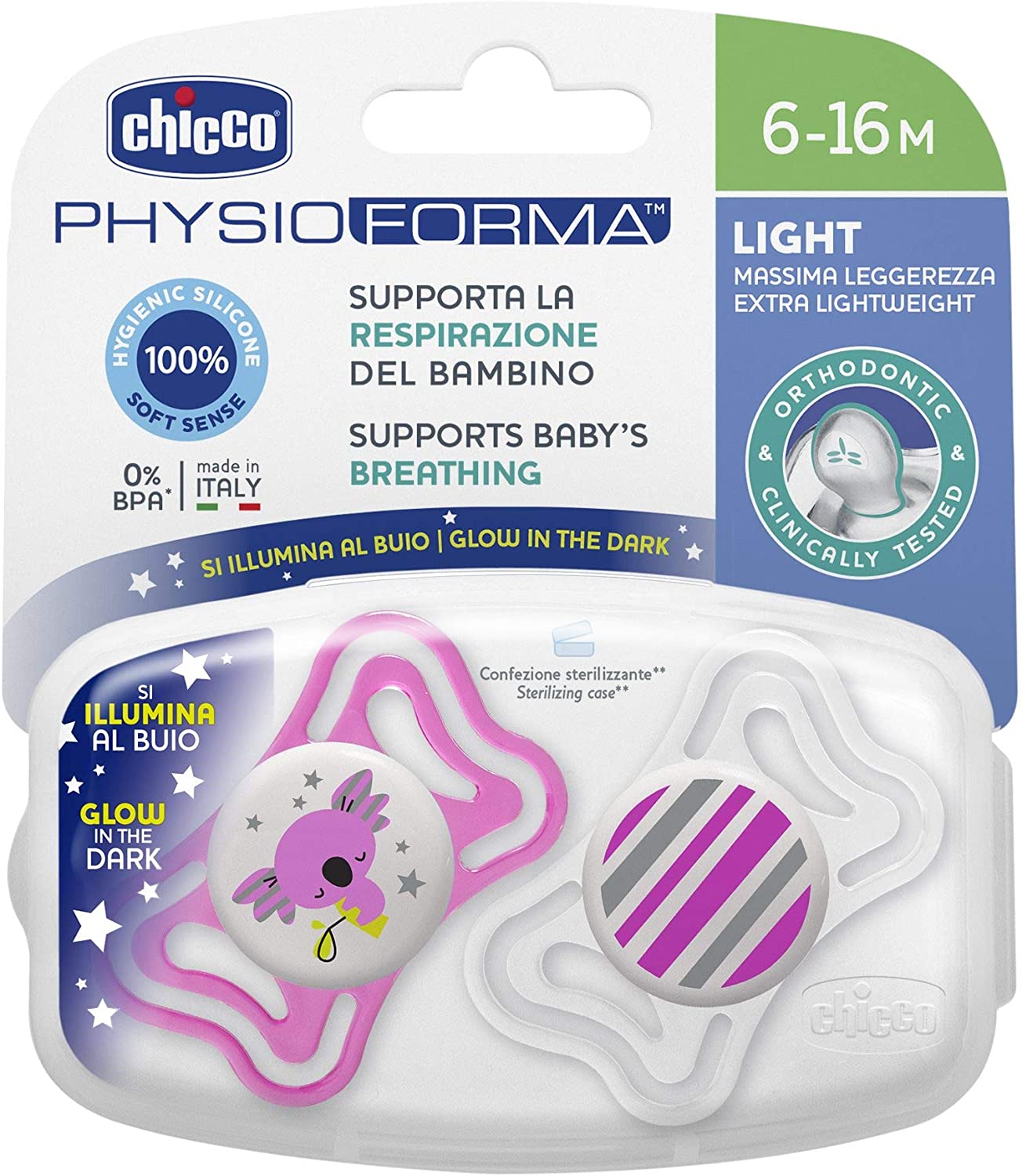 CH SUCCH LIGHT ROSA SIL6-16 2P